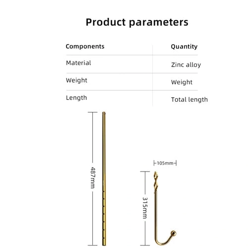 Anal Hooks Adjustable Golden Anal Hook 3867 LOCKINK Set AllNight 0729